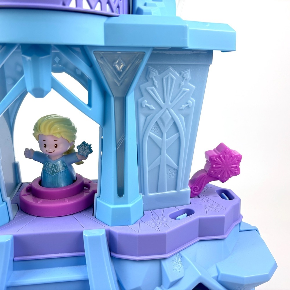 Fisher Price Little People Disney Frozen Elsas Enchanted Lights Palace Music SEE - Picture 5 of 16